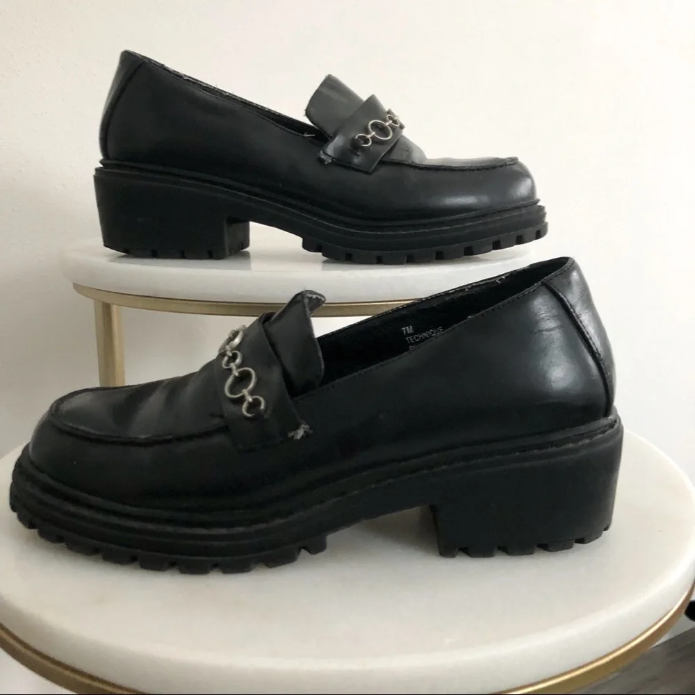 Y2K Chunky Platform Loafers - Picture 1 of 7